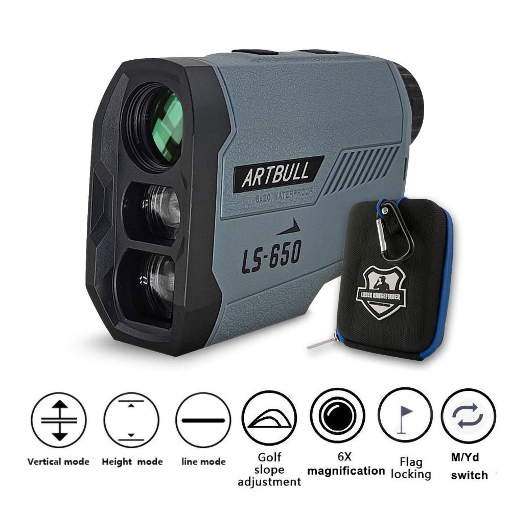 ARTBULL Golf Laser Telescope 1000M 650M Rangefinder with Flag-Lock Slope Pin Distance Meter for Hunting Monocular