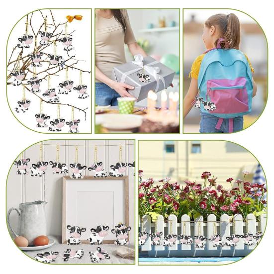 15 шт. рождественский брелок для ключей со стразами, набор для самостоятельной росписи, украшение для детей, семейный набор «Горячая корова какао»