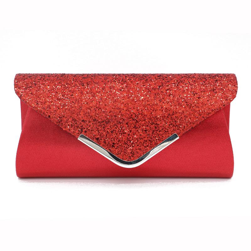 SCIONE Fashionable Dinner PU Sequin Elegance Handbags Catching Bag Clutch Bag Cosmetic Banquet Bag