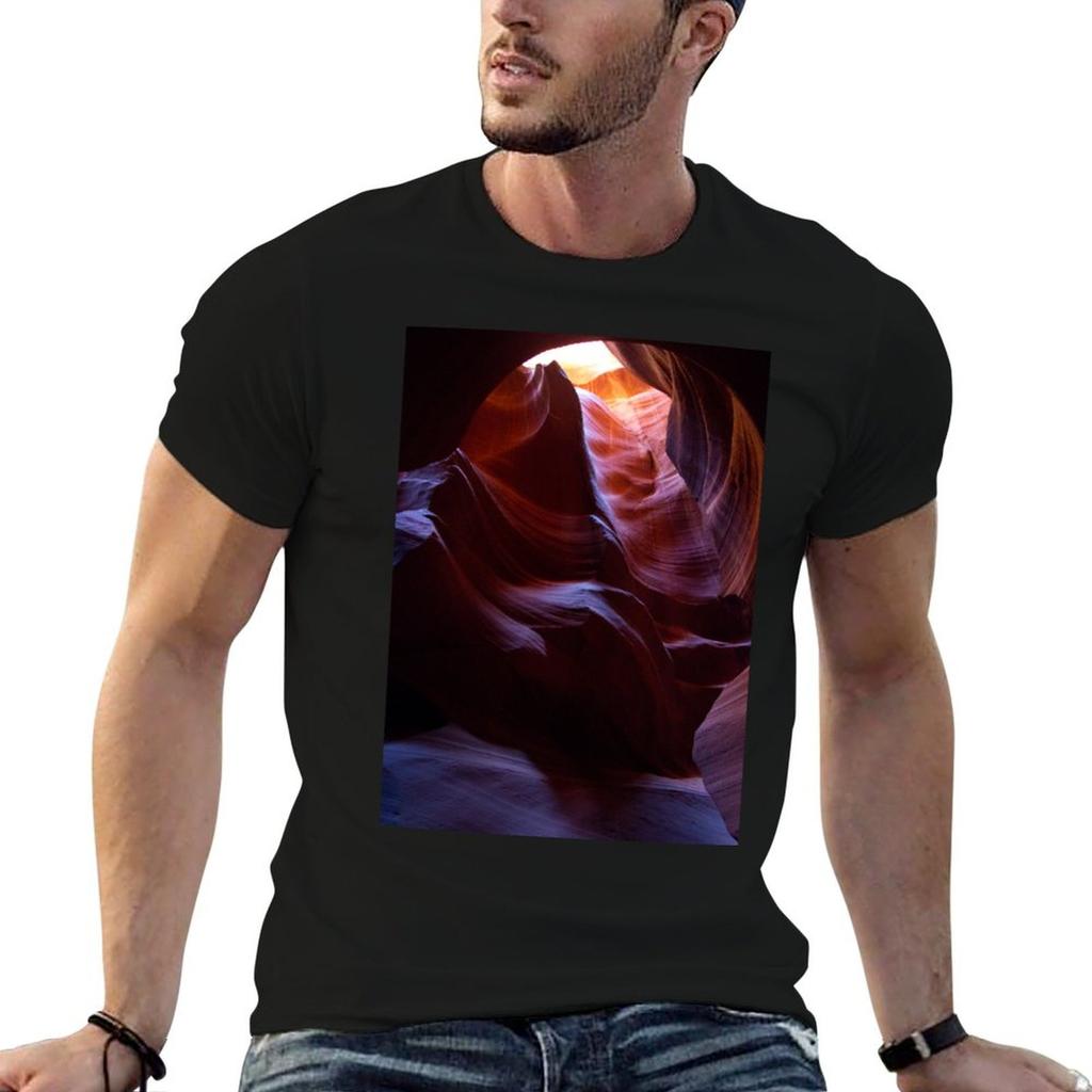 Slot Canyon Swirls TShirt Active Sports Short Sleeve Cotton Shirt