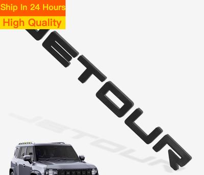 Подходит для JETOUR Traveler T2 2023-2025 Автомобиль ABS Ярко-черная Решетка Радиатора Наклейка с Буквенной Маркировкой Автомобильные Детали Внешнего Декора