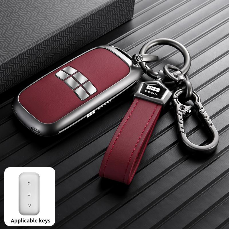 Car Key Cover for Geely EX5 Key Fob Case Premium Zinc Alloy Full Protection Shockproof Starray EM-i E.MAS 7 Car Accessories