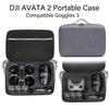 For DJI Avata 2 Portable Case Compatible Goggles 3 Fly Smart Combo Large-capacity FPV RC Storage Bag Outdoor Shooting