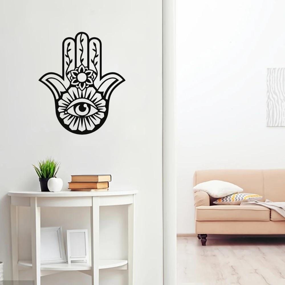 1pc Metal Evil Eye Art Wall Decor - Bohemian & Gothic Metal Wall Hanging - Unique Third Eye Design - Stylish Wall Art for Home