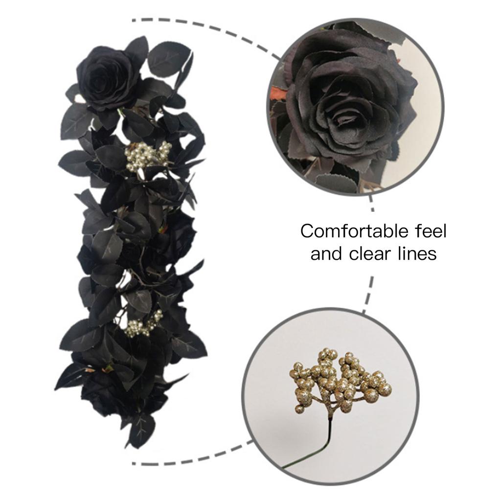 Artificial Lintel Decor Decorative Simulation Floral Swag Holiday Ambiance Ornament for Indoors Outdoors