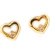 Les Trésors De Lily [L4658] - Gold Plated 'Love' Earrings - 6 Mm