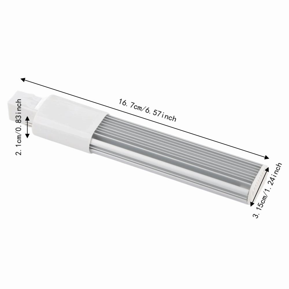 2 Pack 2-Pin LED Bulb G23/GX23 PL Horizontal Lamp Horizontal Installation