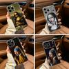 Эстетичный Смешной Чехол для Телефона с Давидом и Моной Лизой Для iPhone17,16,15,14,13,12,11 ,Pro Max, Plus Мягкий Силиконовый Прозрачный Чехол