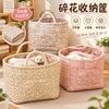 Foldable Fabric Storage Basket With Floral Print Large Capacity Laundry Hamper Bedroom Dorm
