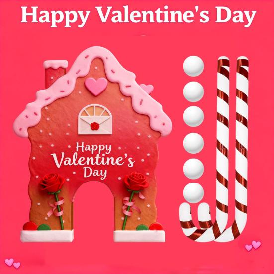 Набор для игры в пряничный гольф Yousheng Мини-поле для гольфа с клюшкой и мячами в виде леденцов Рождественская игра для семейной вечеринки Домашнее развлечение в помещении