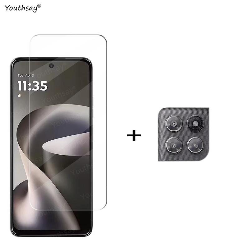 6-в-1 Полное клеевое стекло для Motorola Moto G87 Закаленное стекло Защитная пленка для объектива камеры телефона Moto G87 Moto G87