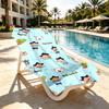Cartoon comics Print Beach Towel Design, Soft, Lightweight. for Home Bathroom, Spa, Pool, Yoga, Surfing, Camping, Gift for Family, Friend