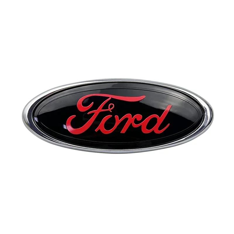 Автомобильная наклейка 2026 Ford Новая 2025 Горячая 14.6x5.7см Значок Решетка Передней Крышки Автомобиля для Ford Kuga Focus Ranger Mustang Mondeo Fies