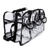 Прозрачная ПВХ косметичка с 4 внешними карманами, отверстием для салфеток, прозрачная ПВХ сумка для туалетных принадлежностей для дома и путешествий