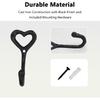 Heart Ring Hook Cast Iron Wall Hooks for Kitchen Wedding Towel Hangers Cute Love Decorative Hook for Hanging Apron Bath Hat Cap Scarf Bag Coat Purse