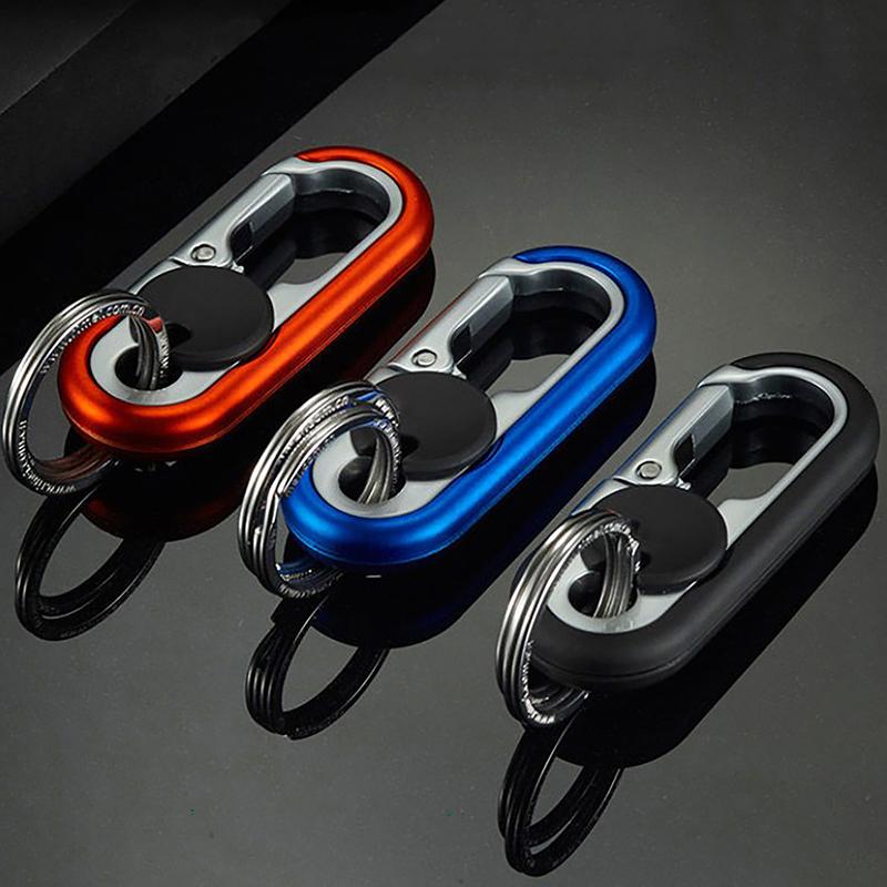 Car Keychain Creative Key Holder Men  Camping Climbing Metal Key Ring