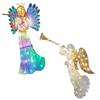 Angel Tree Topper Led Lighted Acrylic Star For Christmas Tree Decor