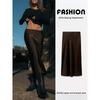 Za2024 Autumn New Women's Clothing Fashionable All-Match Silk Satin Texture Long Midi Skirt Skirt 8338537 800