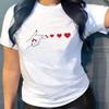 Модная женская футболка с принтом Love Launch, забавная повседневная футболка с круглым вырезом и короткими рукавами, летняя женская футболка