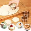 5pcs Biscuit Cutters Set Round Cookie Cutter Stainless Steel Pancake Mold Dumpling Wrapper Mold Biscuit Mold English Muffin Ring