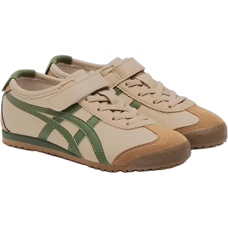 ONITSUKA TIGER Mexico 66 Искусственная кожа Удобные Универсальные Легкие Амортизирующие Прочные Низкие Повседневные Кроссовки Детские кроссовки 1184A049-250