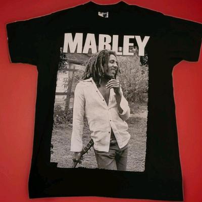 Тяжелая футболка BOB MARLEY РАЗМЕР L ОТЛИЧНЫЙ ГРАФИЧЕСКИЙ ДИЗАЙН Y2K ОГРАНИЧЕННЫЙ Phat Doc
