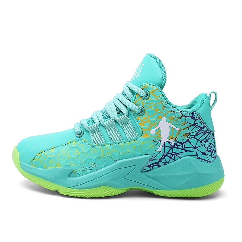 Мальчик Новые мужские баскетбольные кроссовки нескользящие дышащие спортивные удобные оригинальные тренировочные мужские кроссовки