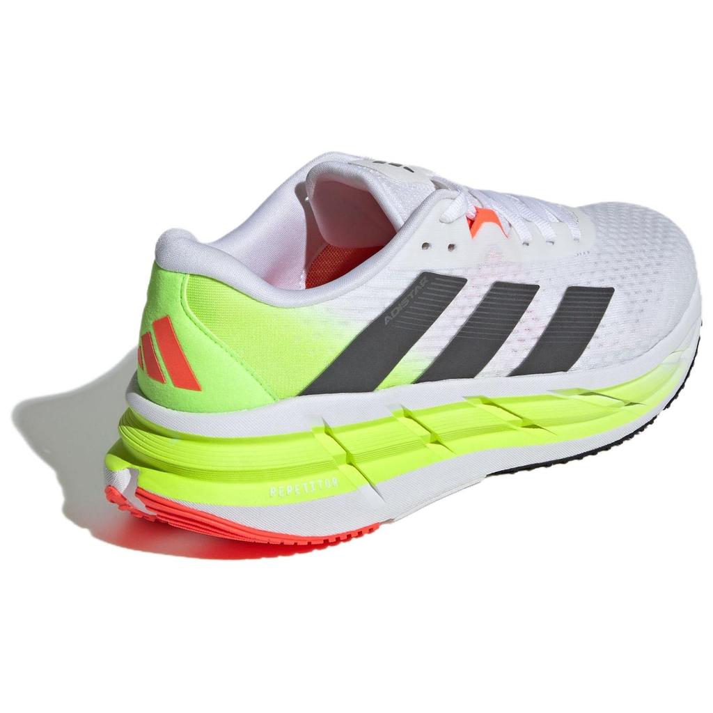 adidas Adistar 3 Удобные Прочные Кроссовки с Отскоком Низкие для Бега на Длинные Дистанции Мужские Кроссовки Белый Серый Зеленый IE8222