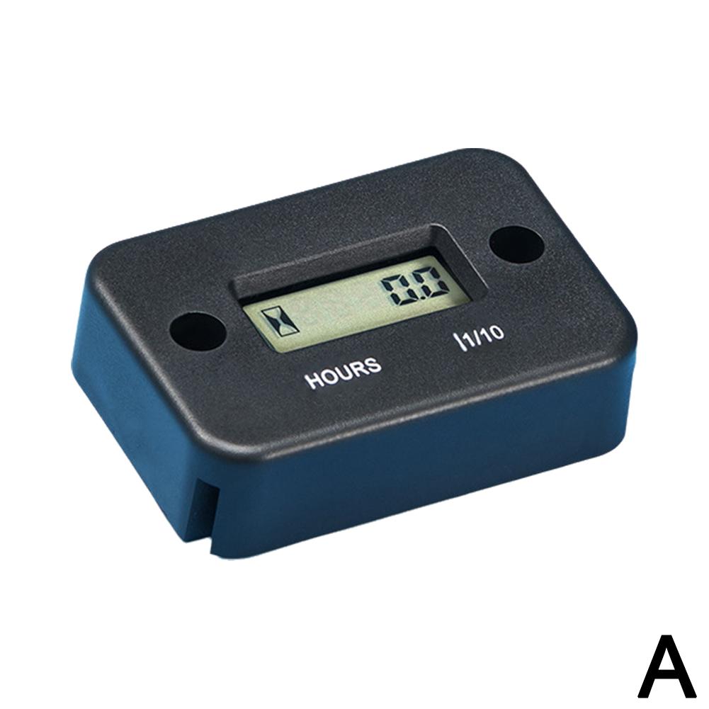 Мотоциклетные приборы Тахометр двигателя R Счетчик моточасов Водонепроницаемый ЖК-дисплей Цифровой датчик для автомобиля лодки R C5w8