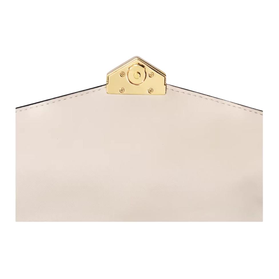 Michael Kors Soho Classic Monogram Магнитная застежка ПВХ Сумка-тоут Женские сумки-тоут Ванильно-белый 35S6G1SC5B-278