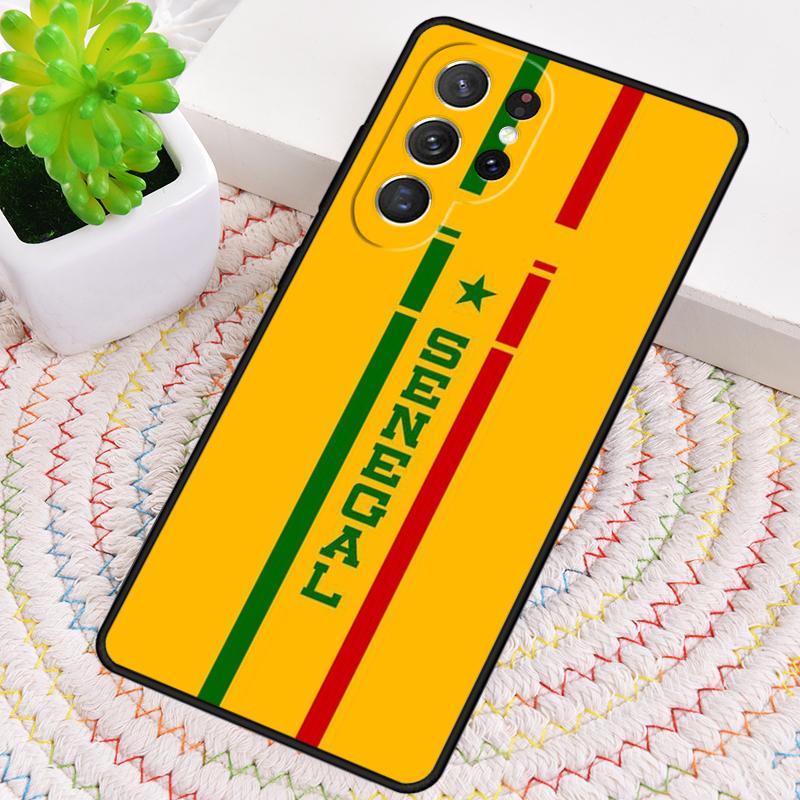 Сенегал Флаг ТПУ Чехол для телефона Для Samsung Galaxy note 10 pro S26 S25 S24 S23 S22 Ultra Plus S21 FE S20 Ударопрочный Чехол