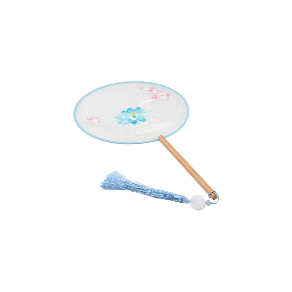 Ручной веер в китайском стиле Веер из шелка в китайском стиле Классический вышитый веер Китайская свадьба