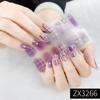 ZX 3D Waterproof No-Cure Gel Nail Wraps, Full Cover Minimalist Luxury Style Nail Stickers, Nail Patch Films
