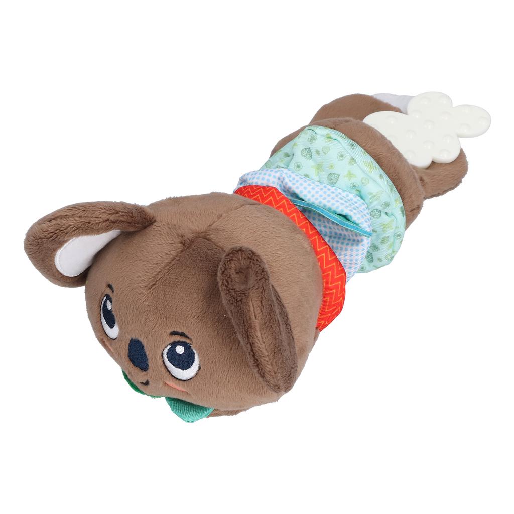 Baby Soft Plush Hand Rattle Animal Plush Doll Hand Grip Toys Squeaker Sticks for Baby Girls Boys