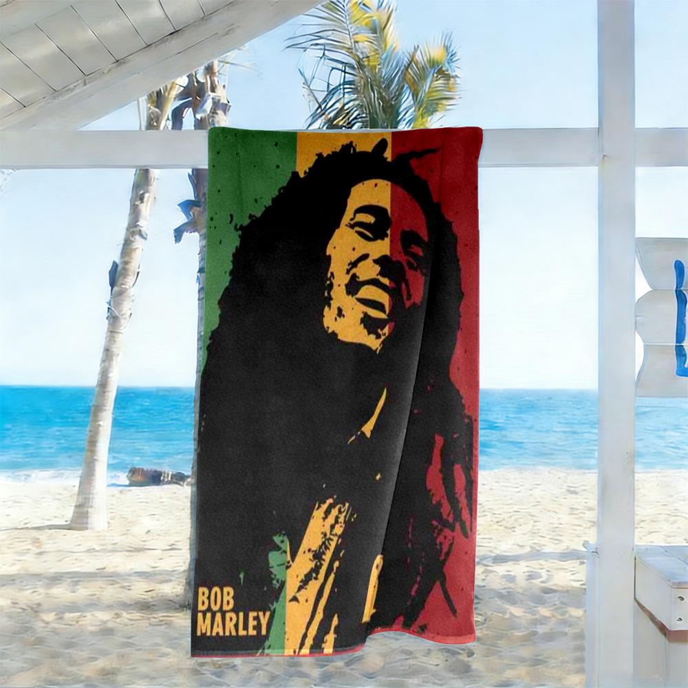 Bob Marley Beach Towel High Absorbency Quick-Dry Comfortable Lightweight