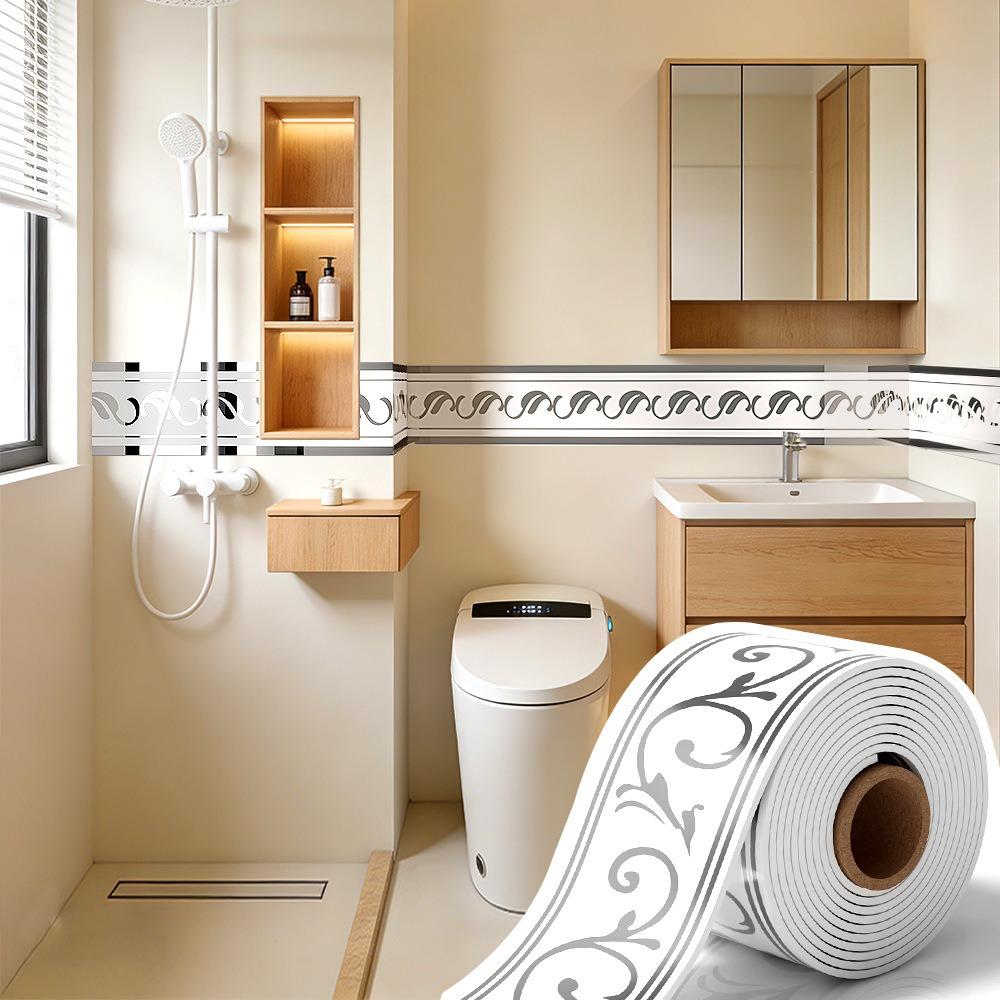Thick Wall Border Waterproof Baseboard Trim Border Wall Stickers Living Room