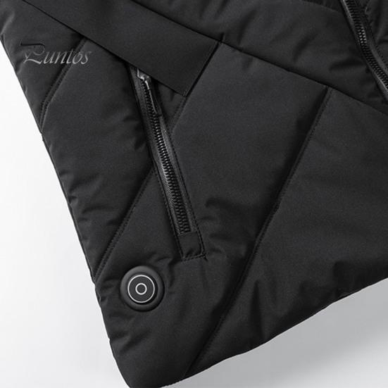 Женский осенне-зимний утепленный жилет с 11 зонами подогрева, 3 уровня температуры, застежка-молния с карманами на молнии, однотонный теплый жилет без рукавов с подкладкой для домашних выходов