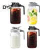 Cold Brew Coffee Maker 32oz/64oz Glass Pitcher with Stainless Steel Filter Wide Mouth Mason Jar Pitcher for Iced Tea Lemonade