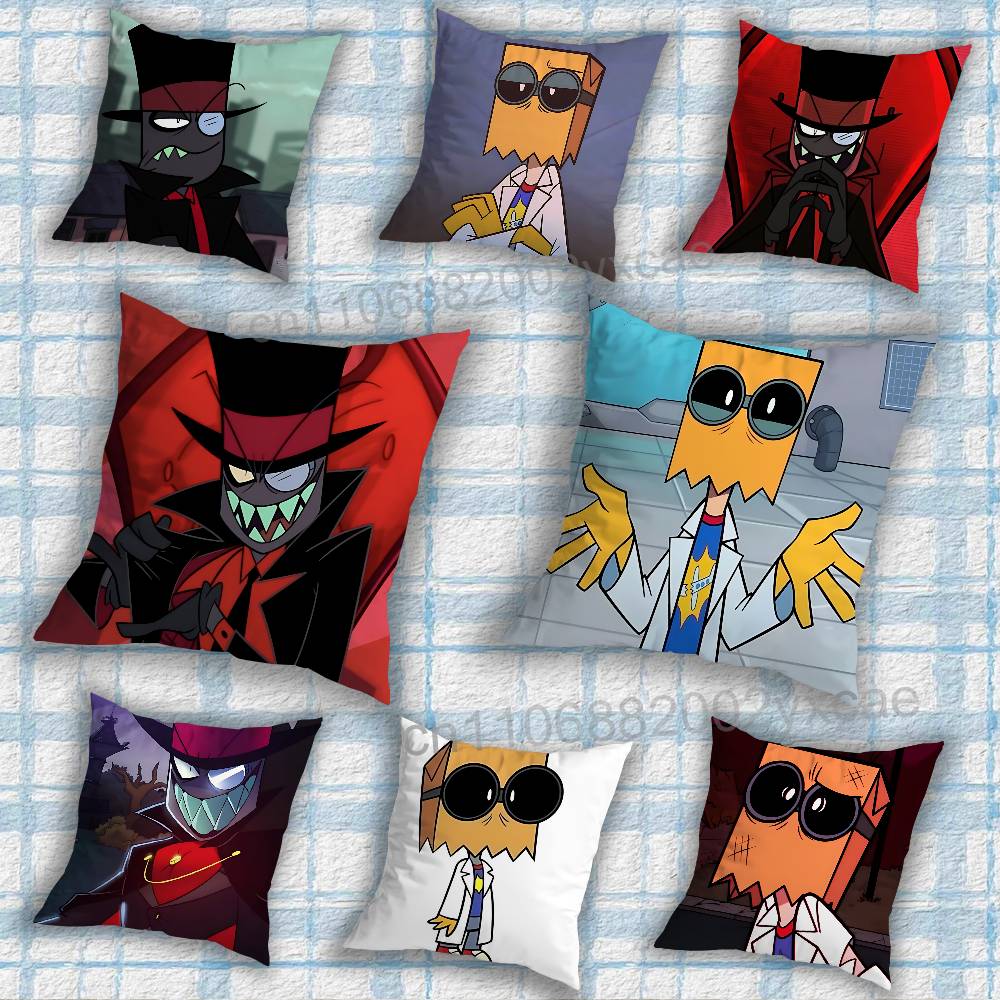 Dr Flugslys Villainous Black Hat Cushion Cover Suitable For Sofa Car Bedroom Office Cushions Decorative Pillow Case