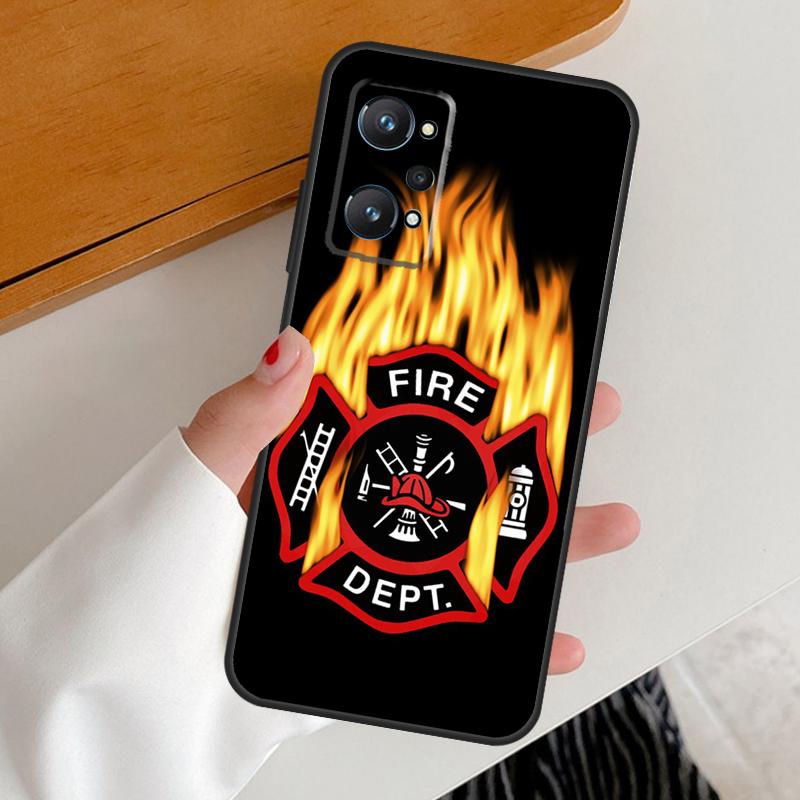 Firefighter Heroes Fireman For Realme C67 C55 C53 C51 C35 C33 C31 C30 C25s C21Y GT Neo 6 GT5 9 10 11 12 Pro Plus Case
