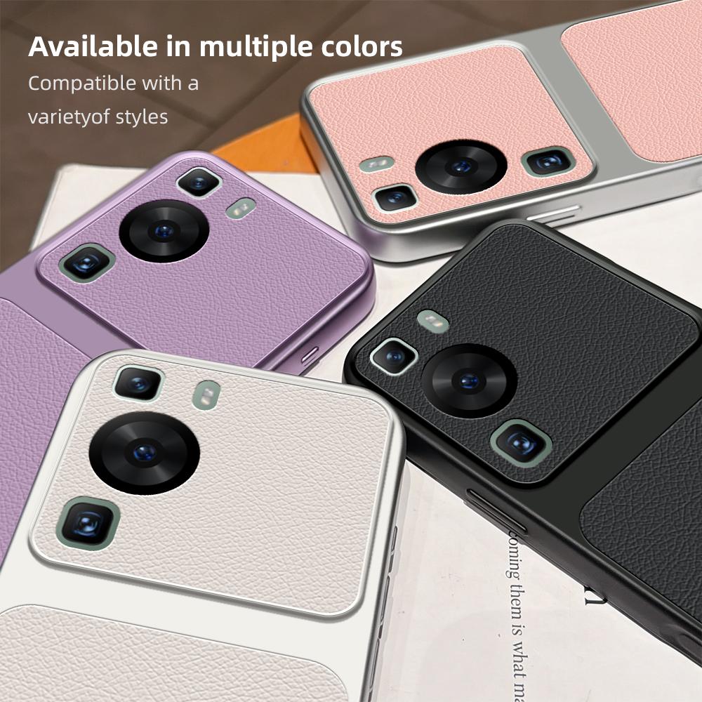 Чехол для Huawei P60 Pro Чехол для Huawei P60 P50 P40 Кожаный чехол Роскошный чехол для телефона с защитой камеры Защитная матовая кожаная задняя крышка