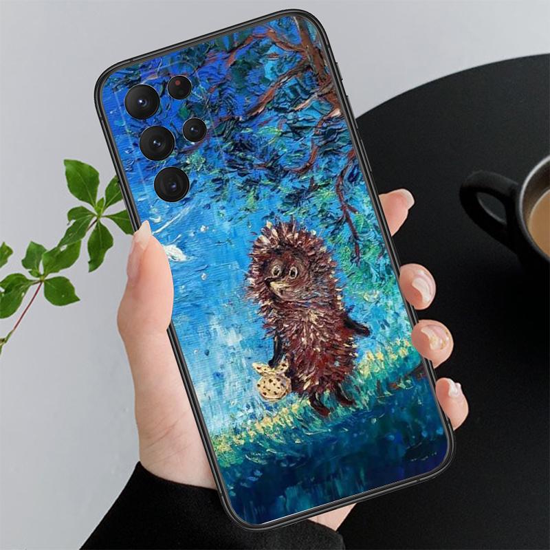 Чехол для телефона Samsung Galaxy A73 A13 A22 A32 A71 A33 A52 A53 A72 A73 A51 A31 A23 A34 A54 A52 A53S Ёжик в тумане Funda