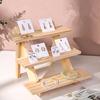 Подставка для украшений из массива дерева, ступенчатая подставка, подставка для хранения карточек, подставка для демонстрации украшений, подставка для демонстрации маленьких статуэток, подставка для демонстрации маленьких кукол