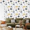 Wild Animals Wallpaper in Scandinavian Style for Living Room and Bedroom 50x1000