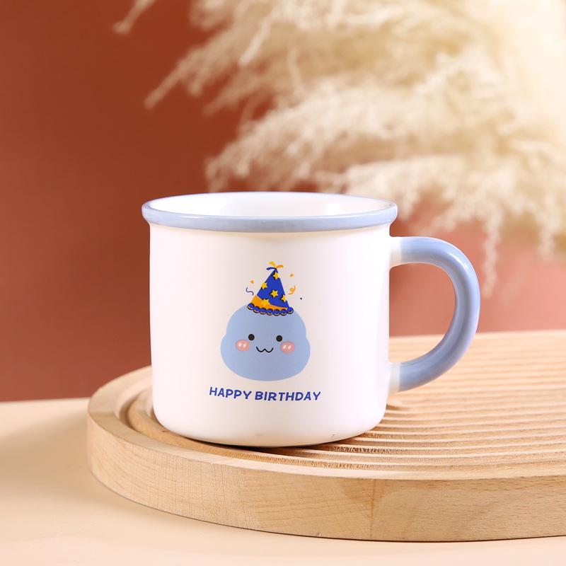 Детская керамическая чашка на день рождения в подарок, мультяшная кружка с динозавром, рекламный сувенир, подарок, чашка для воды, чашка для фестиваля