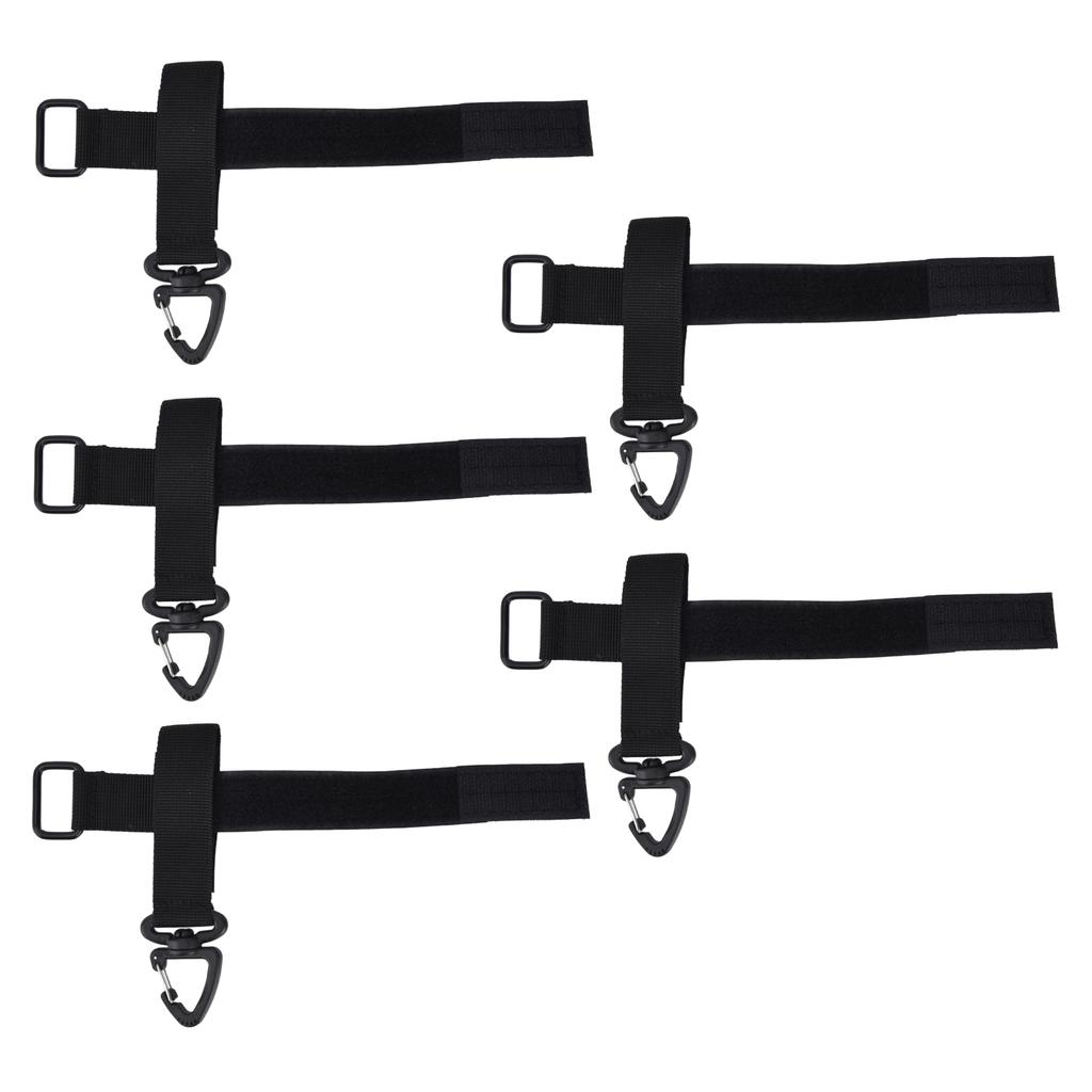 5 шт./компл. Многоцелевая пряжка для подвешивания перчаток, регулируемый нейлоновый крючок для перчаток, безопасный зажим, черный