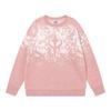 Oversized Gradient Mohair Knit Sweater Unisex Cozy Warm Winter Pullover Streetwear Loose Fit