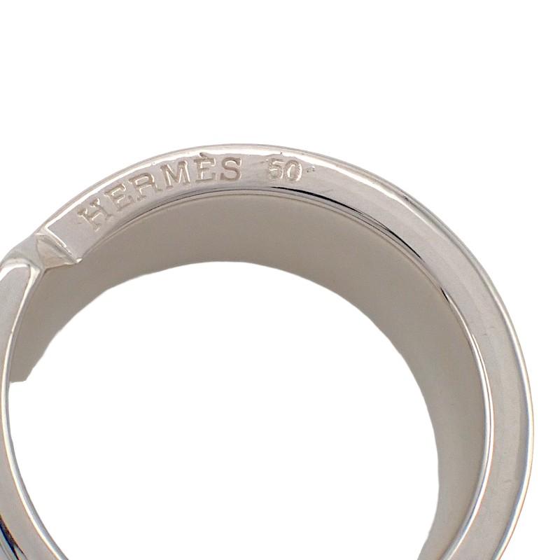 HERMES  #10(JP Size) 50  ring Silver Silver925 Women