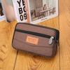 Multi Layer Men Phone Pouch Belt Waist Bag Fanny Pack Canvas Purse Small Pocket Design Belt Pouch Purse Bag for Phone