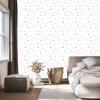 Wallpaper Colorful pattern and stars for living room and bedroom 50x1000